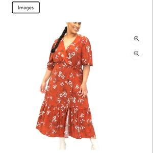 Eloquii Elements | 24 | Tie Belt Maxi Dress